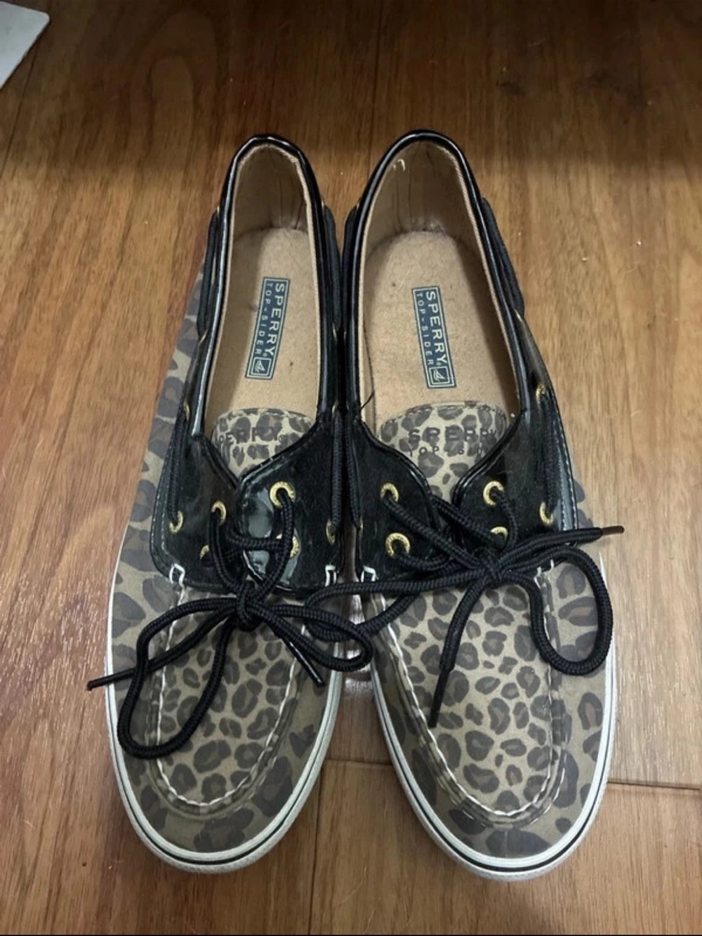 Sperry Leopard & Black Women's Boat Shoes